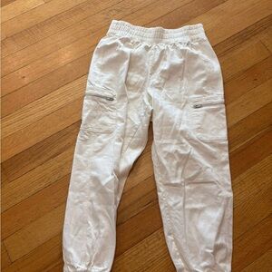 DSG Women's White Elastic Cargo Pants